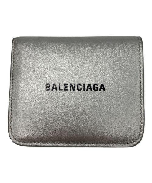 BALENCIAGA（バレンシアガ）BALENCIAGA (バレンシアガ) コンパクトウォレット シルバーの古着・服飾アイテム