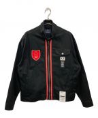 FRED PERRY×ART COMES FIRSTフレッドペリー×アートカムズファースト）の古着「SHIELD PATCH HARRINGTON JACKET」｜ブラック