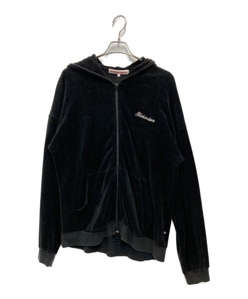 Richardson（リチャードソン）Richardson (リチャードソン) VELOUR ZIP HOODIE ブラック サイズ:Lの古着・服飾アイテム