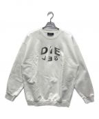 DIESELディーゼル）の古着「Logo-printed sweatshirt」｜ホワイト