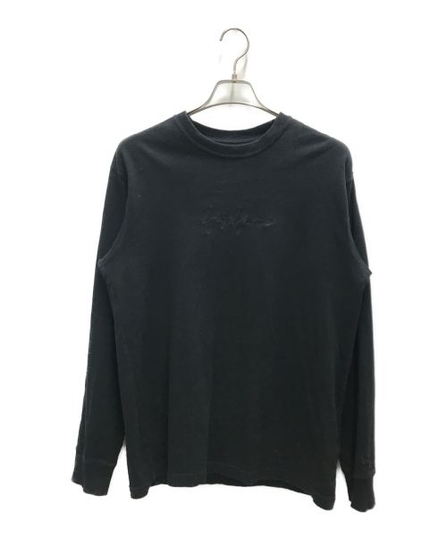 YOHJI YAMAMOTO（ヨウジヤマモト）YOHJI YAMAMOTO (ヨウジヤマモト) New Era (ニューエラ) LONG SLEEVE T-SHIRT ブラック サイズ:Lの古着・服飾アイテム