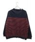 NOMA t.d. (ノーマティーディー) Damage Strip Knit レッド×ネイビー サイズ:2：8800円