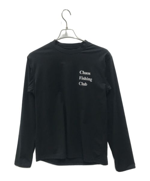 CHAOS FISHING CLUB（カオスフィッシングクラブ）CHAOS FISHING CLUB (カオスフィッシングクラブ) LOGO DRY L/S ブラック サイズ:Mの古着・服飾アイテム