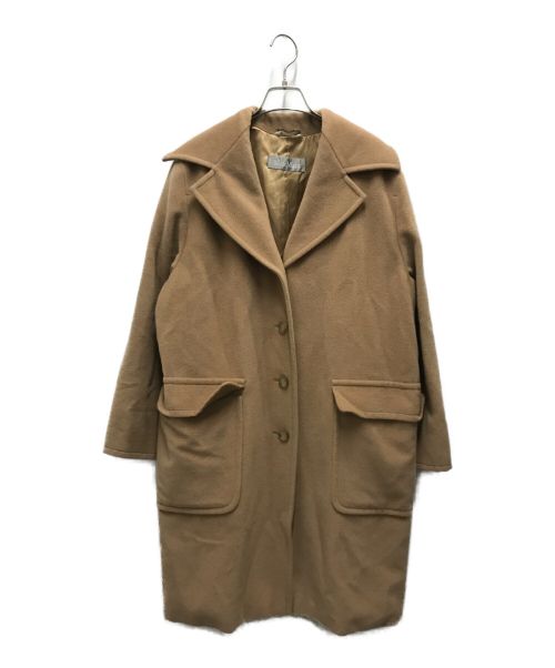 MaxMara（マックスマーラ）MaxMara (マックスマーラ) アルパカ ヴァージンウール コート ベージュ サイズ:記載無しの古着・服飾アイテム