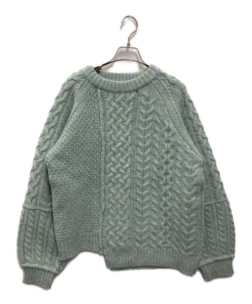 THE SHINZONE（ザ シンゾーン）THE SHINZONE (ザ シンゾーン) LINK CABLE KNIT ブルー サイズ:Freeの古着・服飾アイテム