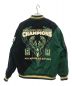 JH design (ジェイエイチデザイン) NBA (エヌビーエー) 2 Tone Milwaukee Bucks Varsity Jacket グリーン×ブラック サイズ:XL：16800円