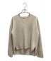 AURALEE（オーラリー）の古着「SUPER FINE WOOL RIB KNIT V NECK P/O」｜ベージュ