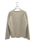 AURALEE (オーラリー) SUPER FINE WOOL RIB KNIT V NECK P/O ベージュ：5800円