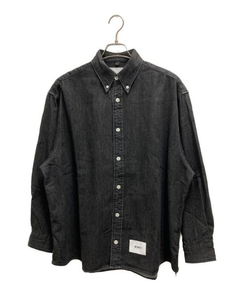 WTAPS（ダブルタップス）WTAPS (ダブルタップス) BD 04 / LS / COTTON. DENIM ブラック サイズ:02の古着・服飾アイテム