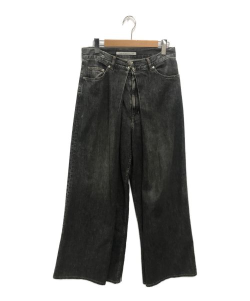 JOHN LAWRENCE SULLIVAN（ジョン ローレンス サリバン）JOHN LAWRENCE SULLIVAN (ジョンローレンスサリバン) Washed denim wide pants グレー サイズ:46の古着・服飾アイテム