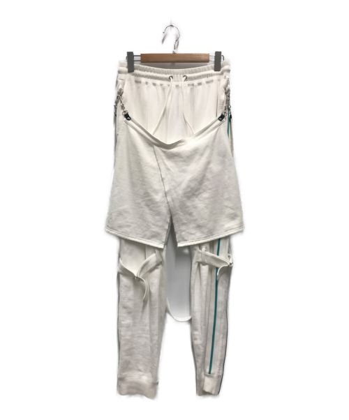 FACETASM（ファセッタズム）FACETASM (ファセッタズム) BONDAGE SWEAT PANTS ホワイト サイズ:4の古着・服飾アイテム