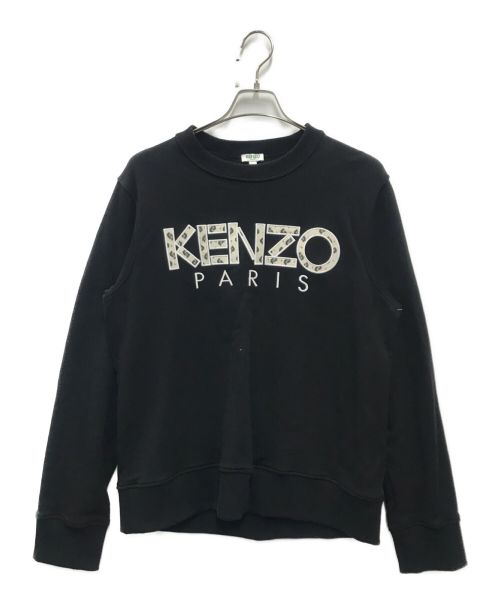 KENZO（ケンゾー）KENZO (ケンゾー) クルーネックスウェット ブラック サイズ:Lの古着・服飾アイテム