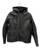 UNDERCOVERISMアンダーカバーイズム）の古着「LEATHER ARMY RIDERS JACKET」｜ブラック