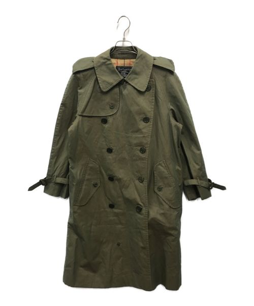 Burberry's（バーバリーズ）Burberry's (バーバリーズ) 裏ノヴァチェックトレンチコート オリーブ サイズ:Lの古着・服飾アイテム