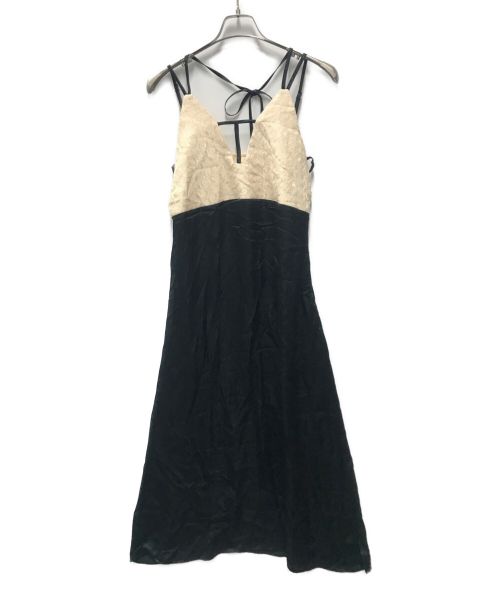 sahara（サハラ）sahara (サハラ) JQD Cross Neck Dress ベージュ サイズ:FREEの古着・服飾アイテム