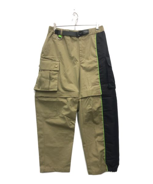 NIKE（ナイキ）NIKE (ナイキ) Feng Chen Wang (フェンチェンワン) NRG NP CARGO PANTS ベージュ×ブラック サイズ:Lの古着・服飾アイテム