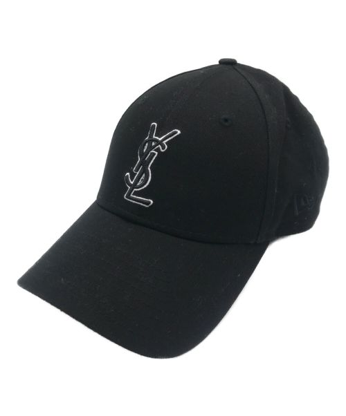 New Era（ニューエラ）New Era (ニューエラ) Yves Saint Laurent (イヴサンローラン) YSL モノグラム キャップ ブラックの古着・服飾アイテム