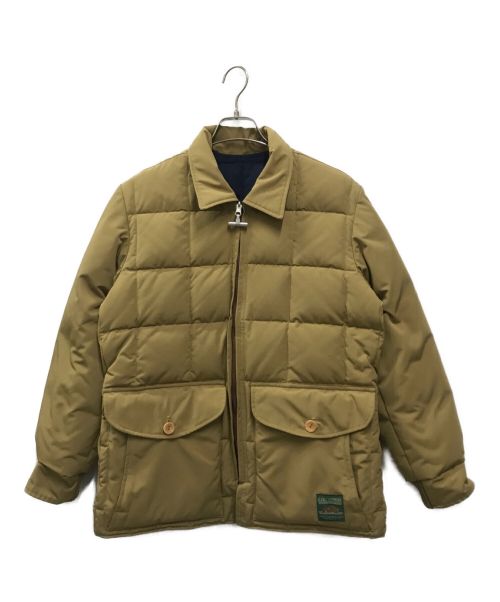 Alaska SlEEPING BAG（アラスカスリーピングバッグ）ALASKA SLEEPING BAG (アラスカスリーピングバッグ) “REVERSIT” DOWN JACKET ベージュ サイズ:Sの古着・服飾アイテム