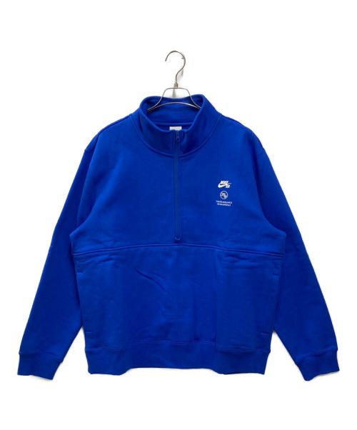 NIKE SB（ナイキエスビー）NIKE SB (ナイキエスビー) FLY STREET WEAR (フライストリートウェア) Fleece Half Zip L/S ブルー サイズ:3XLの古着・服飾アイテム