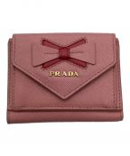 PRADAプラダ）の古着「3つ折り財布」｜ピンク