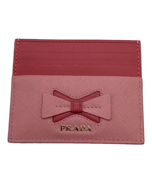 PRADA（プラダ）PRADA (プラダ) カードケース ピンクの古着・服飾アイテム