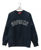 SUPREMEシュプリーム）の古着「Arc Logo Crewneck Sweatshirt」｜ネイビー