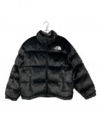 SUPREME×THE NORTH FACEシュプリーム×ザ ノース フェイス）の古着「Fur Nuptse Jacket」｜ブラック