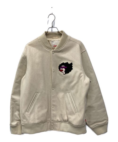 SUPREME（シュプリーム）SUPREME (シュプリーム) GONZ RAMM VARSITY JACKET ホワイト サイズ:XLの古着・服飾アイテム