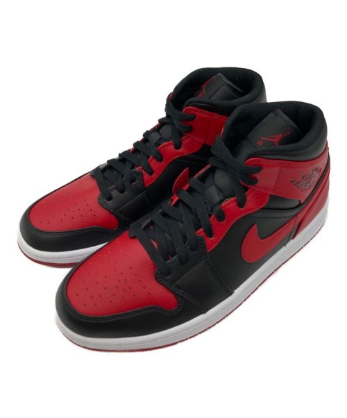 NIKE（ナイキ）NIKE (ナイキ) AIR JORDAN 1 MID ”BRED” ブラック×レッド サイズ:27の古着・服飾アイテム