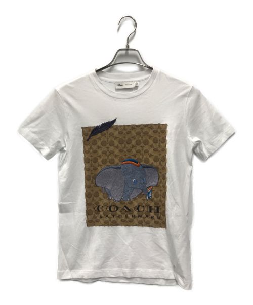 COACH（コーチ）COACH (コーチ) DISNEY (ディズニー) dumbo signature t shirt ホワイト サイズ:XSの古着・服飾アイテム