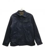 HOUSTON×DENIMEヒューストン×ドゥニーム）の古着「A-2 DENIM DECK JACKET」｜インディゴ