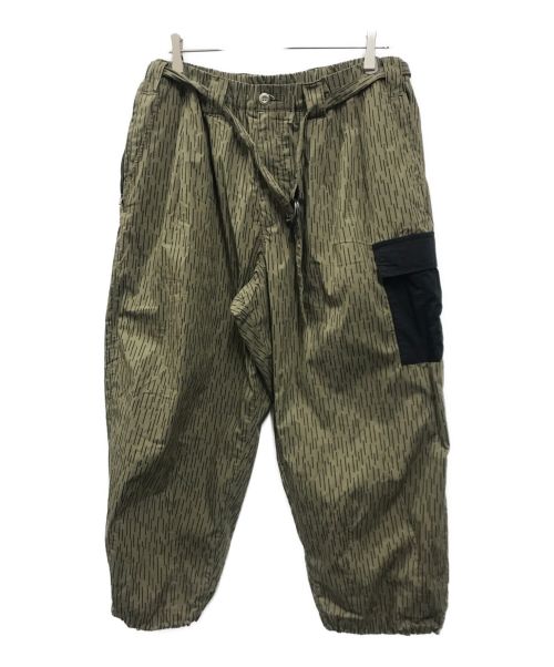 TIGHTBOOTH PRODUCTION（タイトブースプロダクション）TIGHTBOOTH PRODUCTION (タイトブースプロダクション) RAIN CAMO BAGGY PANTS カーキ サイズ:XLの古着・服飾アイテム