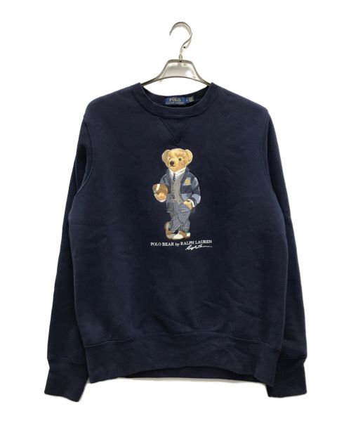 POLO RALPH LAUREN（ポロ・ラルフローレン）POLO RALPH LAUREN (ポロ・ラルフローレン) ポロベアクルーネックスウェット ネイビー サイズ:Mの古着・服飾アイテム