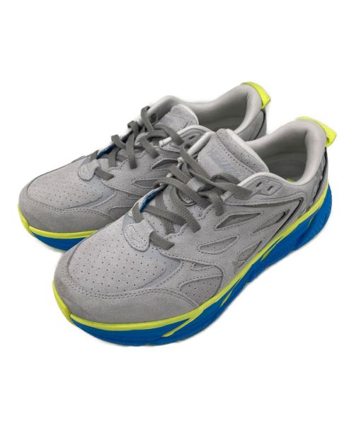 HOKAONEONE（ホカオネオネ）HOKAONEONE (ホカオネオネ) ローカットスニーカー グレー×ブルー サイズ:27.5の古着・服飾アイテム