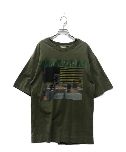 DRIES VAN NOTEN（ドリスヴァンノッテン）DRIES VAN NOTEN (ドリスヴァンノッテン) プリントカットソー オリーブ サイズ:Lの古着・服飾アイテム