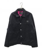 FRED PERRY×RAF SIMONSフレッドペリー×ラフシモンズ）の古着「PRINTED LINING JACKET」｜ブラック