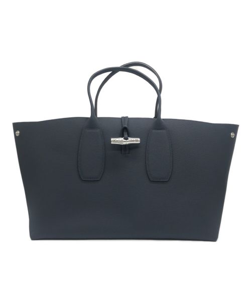 LONGCHAMP（ロンシャン）LONGCHAMP (ロンシャン) SAC PORTE MAIN L ネイビーの古着・服飾アイテム