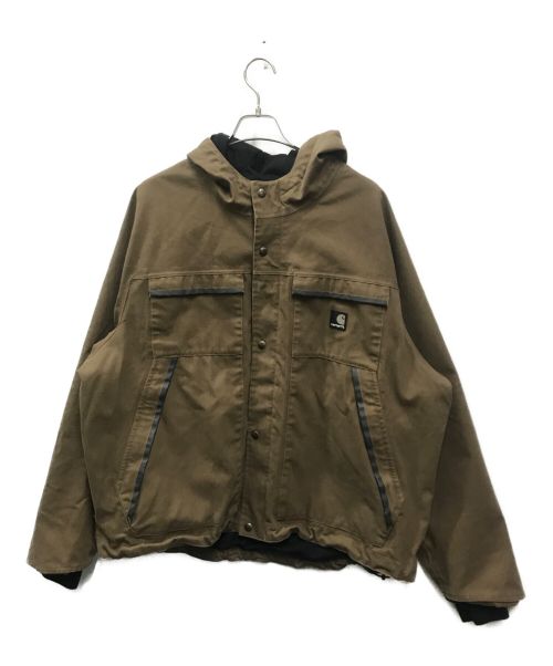 CarHartt（カーハート）CarHartt (カーハート) ダックジップジャケット ブラウン サイズ:2XLの古着・服飾アイテム