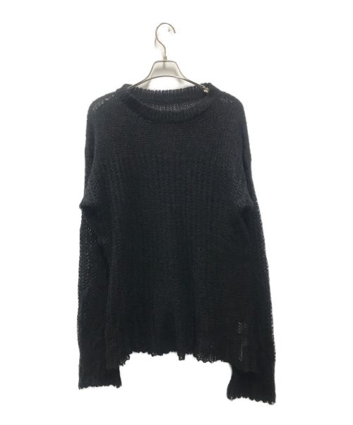 CITYSHOP（シティショップ）CITYSHOP (シティショップ) THROUGH MOHAIR MIX ニット ブラック サイズ:不明の古着・服飾アイテム