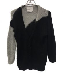 NOMA t.d.（ノーマティーディー）の古着「Hand Knitted Cardigan」｜グレー×ブラック