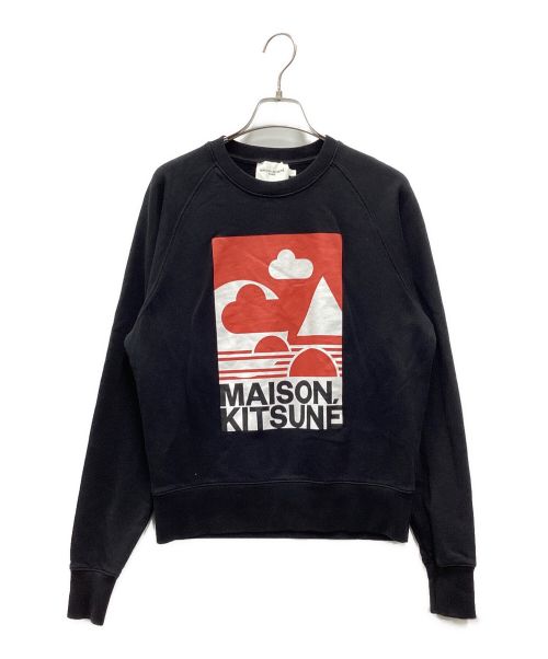 maison kitsune（メゾンキツネ）MAISON KITSUNE (メゾンキツネ) アンソニー・バーリルスウェット ブラック サイズ:Sの古着・服飾アイテム