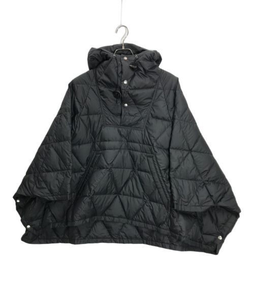 THE NORTHFACE PURPLELABEL（ザ・ノースフェイス パープルレーベル）THE NORTHFACE PURPLELABEL (ザ・ノースフェイス パープルレーベル) Field Down Poncho ブラック サイズ:Mの古着・服飾アイテム