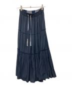 BLUE LABEL CRESTBRIDGEブルーレーベルクレストブリッジ）の古着「リバーシブルロングスカート」｜ネイビー