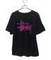 stussy (ステューシー) バックプリントカットソー ブラック サイズ:Ｌ：5000円