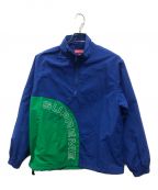 SUPREMEシュプリーム）の古着「Corner Arc Half Zip Pullover」｜グリーン×ブルー