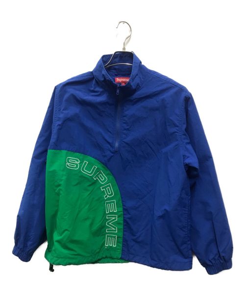 SUPREME（シュプリーム）SUPREME (シュプリーム) Corner Arc Half Zip Pullover グリーン×ブルー サイズ:Sの古着・服飾アイテム