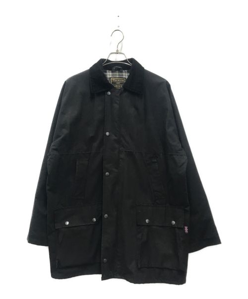 WALKER AND HAWKES（ウォーカーアンドホークス）Walker and Hawkes (ウォーカーアンドホークス) Unpadded Wax Jacket Countrywear Hunting ブラック サイズ:Lの古着・服飾アイテム