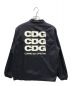 GOOD DESIGN SHOP COMME des GARCONS (グッドデザインショップ コムデギャルソン) バックロゴプリント ボア コーチジャケット ネイビー サイズ:M：12000円