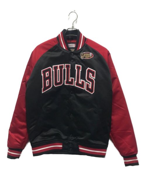 MITCHELL & NESS（ミッチェルアンドネス）MITCHELL & NESS (ミッチェルアンドネス) スタジャン ブラック×レッド サイズ:Mの古着・服飾アイテム