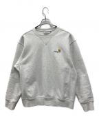 CarHarttカーハート）の古着「AMERICAN SCRIPT SWEAT SHIRT」｜グレー